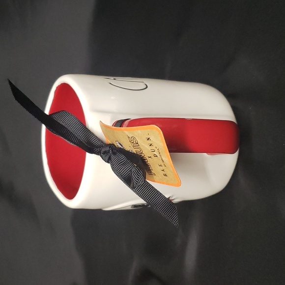 Peanuts by Rae Dunn "CAUTION, I BITE" with Snoopy Double Sided Tall Mug - Picture 4 of 6